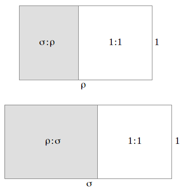Golden trisection rectangles