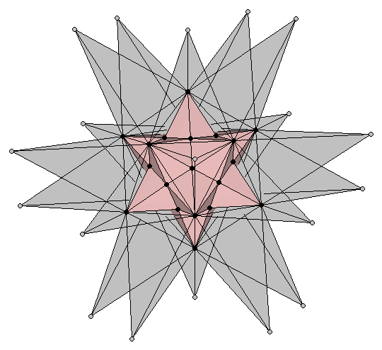 Double pentadodecahedron semitransparent
